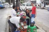 Comida típica en la calle en Guayaquil