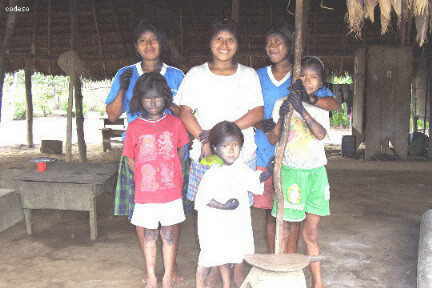 A group of young people painting their hair Sharamentsa