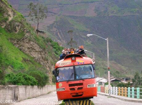 El Ferrocarril regresando de la naríz de diablo - Foto en Alausi