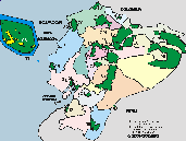 Mapa - Map - Landkarte Areas Protegidas del Ecuador