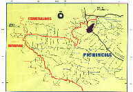 Mapa - Map - Landkarte Pichincha Concordia Ecuador